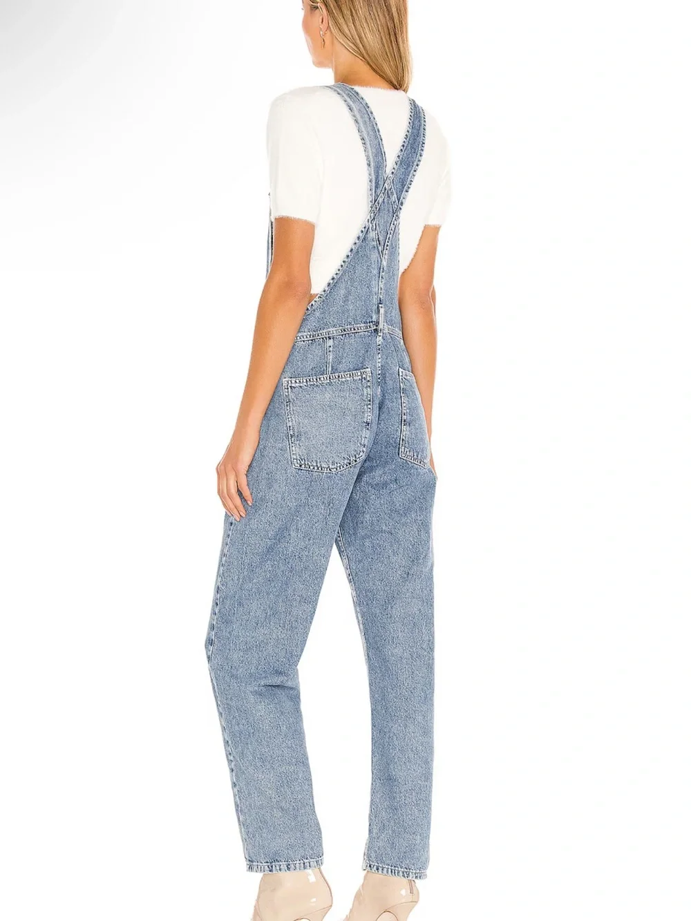 We The Free Free People Ziggy Denim Overall in Powder Blue Size XS